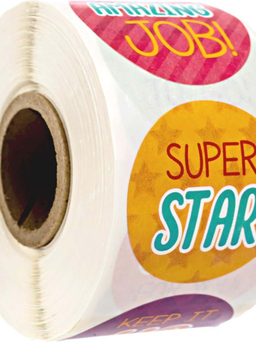 Bright Teacher Message Stickers / 500 Inspirational Labels / 8 Motivational Clas